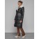 Coat insulated winter female, size 50, black color