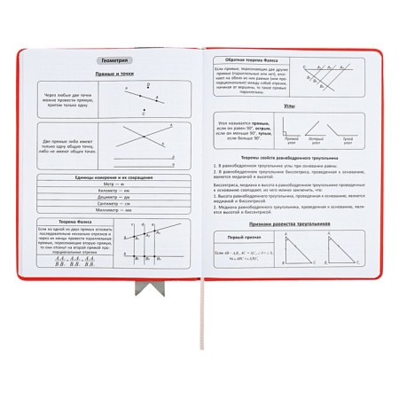 Universal diary for grades 1-11 Lenta, solid cover of artificial leather, applique, silkography, liesse, 48 sheets, red-8