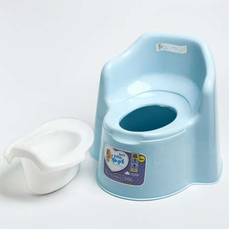 Children's Little King pot, removable bowl, pastel-blue color-2