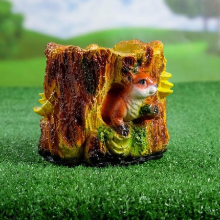 Figure pot "Squirrel in hemp" Malaya 13x15x15cm