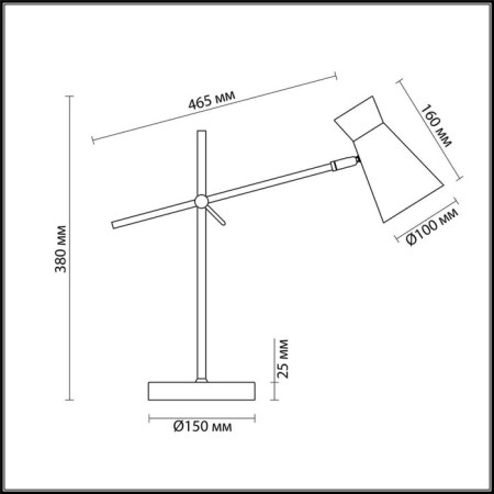Liam 1x40W table lamp E14 black-1