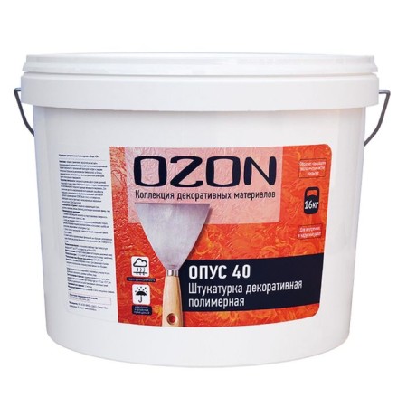 Decorative decorative plaster "OPUS 40" acrylic 16 kg