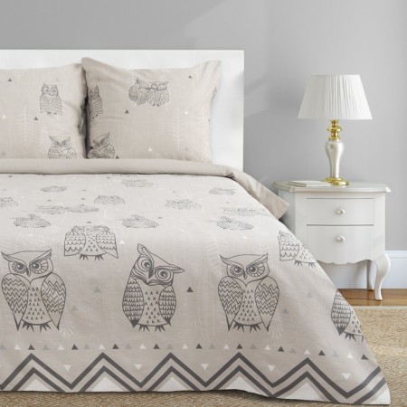 Bed linen "Ethel" 2 joint venture owls (type 2) 175 x 215 cm, 200 x 220 cm, 70 x 70 - 2 pcs-2