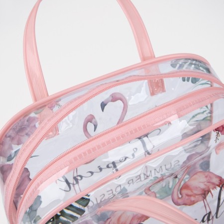 Lightning cosmetic bag, pink color-2
