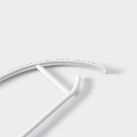 Shoulders - hangers with an anti -excaning lining of a share, 40 × 19.5 cm, 5 pcs, white color-3