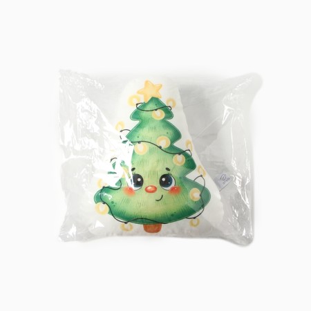 New Year. Pillow Ethel "Cute Christmas tree" 32x38 cm, 100 p/e, velor-5