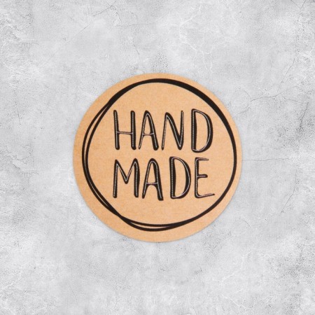 A set of business stickers Hand Made, 4 x 4 cm - 50 pcs.-2