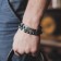 Bracelet Unisex "Success Success" star, black color in black silver, d = 7 cm
