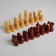 Chess figures are tournament, wood, h-5.6 x 11.6 cm, d-3.0 x 3.8 cm