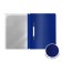 A4 180 μm folder, Erichkrause "Diamond Total Blue", with embossing, transparent top, blue