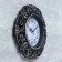 Wall clock, series: interior, "tracy", smooth move, 25 x 28 cm