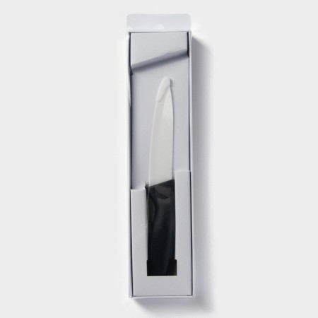 Knife Ceramic shade "Shadow", blade 10.5 cm, black color-3