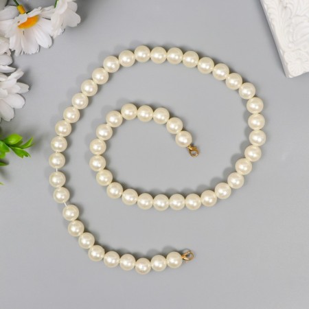 Pearl thread with 2 carbines d = 1.2 cm length 60 cm