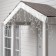 Garland "fringe" 3 x 0.6 m, IP65, UMS, white thread rubber, 160 LED, white glow, 220 V