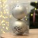 New Year's Christmas Balls “New Year's Wonders!”, For New Year, plastic, d = 8, 2 pcs., Silver color