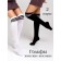 Women's golfs, size 23-25, black and white color, 2 pairs