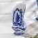 Swan napkin tray, 17x10.5x8 cm, gzhel