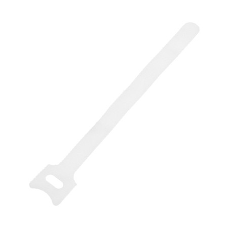 Velcro screed for wires 150x10x1.5 mm, tundra color white, 10 pcs.-5