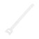 Velcro screed for wires 150x10x1.5 mm, tundra color white, 10 pcs.