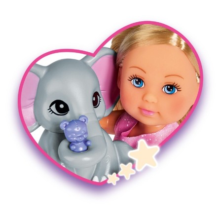 Doll "Evy" 12 cm, with an elephant-3