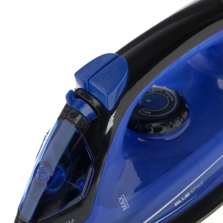 Iron CENTEK CT-2360, 1600 W, anti-stick sole, 200 ml, black-blue-1