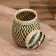 VAZ with a lid weaved, from bamboo 15x15x17 cm