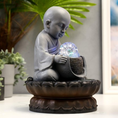 Table fountain "Little Buddha" 28x18x18 cm-4