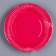 Disposable paper plate "fuchsia", plain, 18 cm