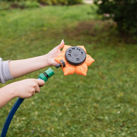 A multifunctional spray, 8 modes, under connector, plastic, “flower”, Greengo-15