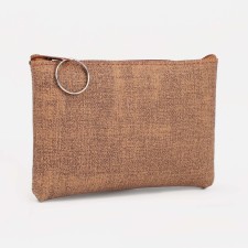 Women's wallet with lightning, brown color