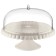 Cake for a cake with a cover of Guzzini Tiffany, D = 36 cm, the color is milky white