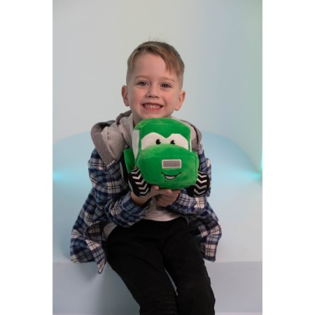 Soft toy tractor, green color-1