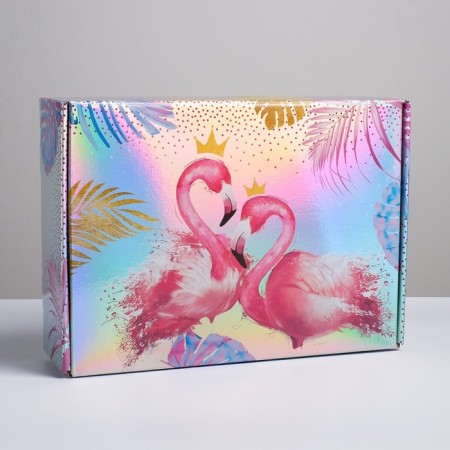 Gift folding box, packaging, “tropics”, 30.5 x 22 x 9.5 cm-1