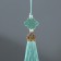 Textile suspension, plastic "Knot of happiness and infinity" wave 0.7x1x9.5 cm