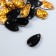 Decor for creativity Plastic sewing "drop. Golden rubber" set 24 pcs 1.6x0.9 cm