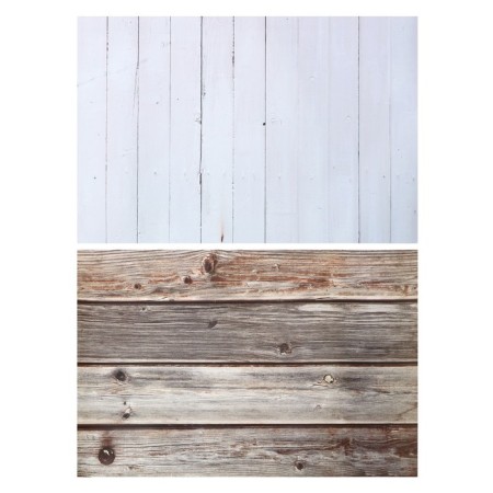 Photophone bilateral paper 300 grams "White and brown boards" 57x87 cm
