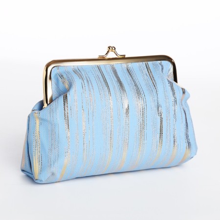 Cosmetic bag on the farmar, blue color