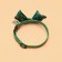Collar + bow with deer + New Year's suspension "Christmas tree", 30 x 1 cm, kapron, green