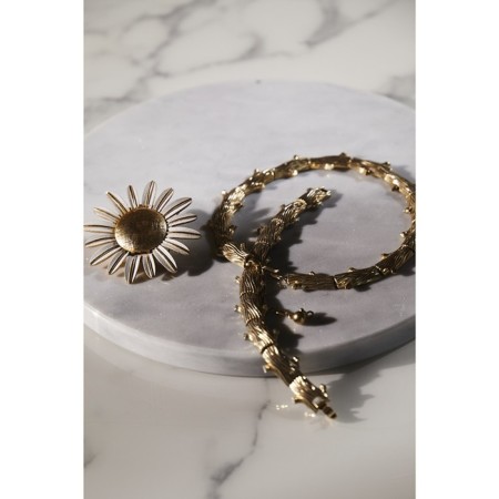 Serving dish Liberty Jones Marm, D = 25 cm, white marble-6