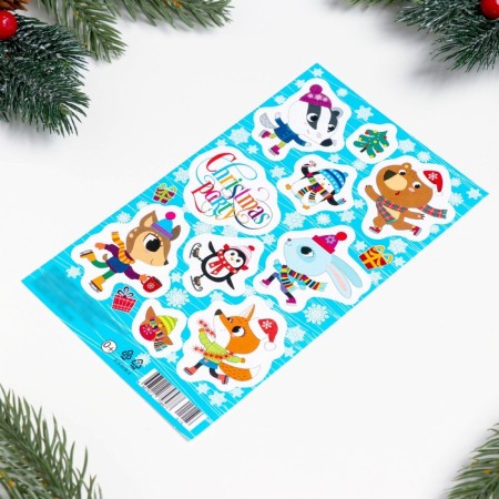 Decorative stickers "Christmas Party" 10x16 cm-1