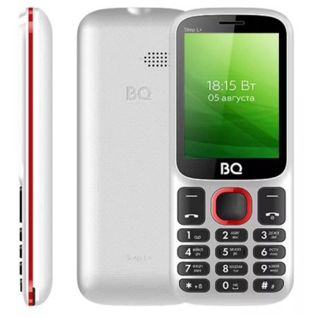 Cell phone BQ M-2440 STEP L+ 2.4 ", 32MB, Microsd, 2 SIM, white-red-1