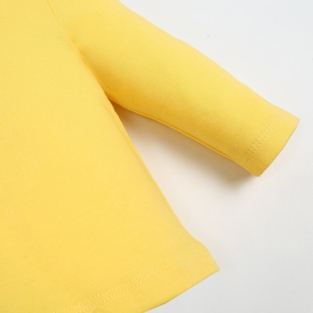 Long sleeve T-shirt Trick I Flower, height 62-68 cm, yellow color-2
