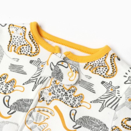 Combineson children's (3 pcs.), Orange/leopard/white color, height 86 cm-7