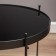 Lava Coffee table YS-8483-48, black, glass 48x48 cm