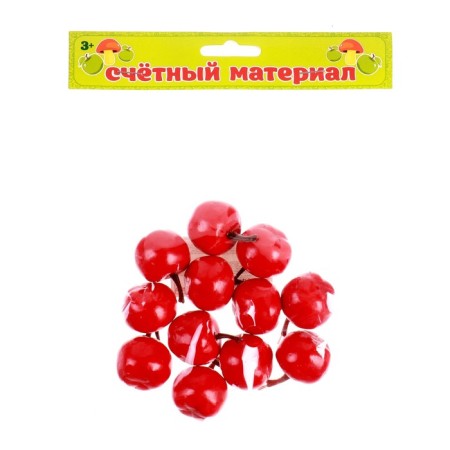 Counting Set "Red Apples", 12 pcs., Apple: 3.5 × 3 cm-1