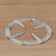 Strikes for burners for the gas stove of the share, d = 13.5 cm, silver color