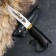 Caucasian knife "Shaman" with a scabbard, Garda -Latun, steel - 65x13, hilt - grab