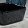 Ceramic ornament sauce, 8.5 x 8.5 x 3.5 cm, black color