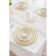 Porcelain shade Organic Gold, 30 × 21 × 2.5 cm, white color