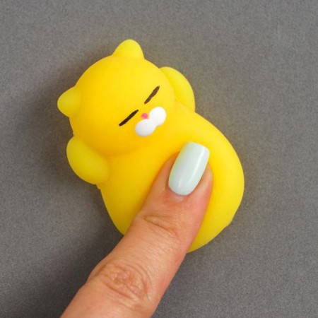 Anthistress label "cat", yellow color-1